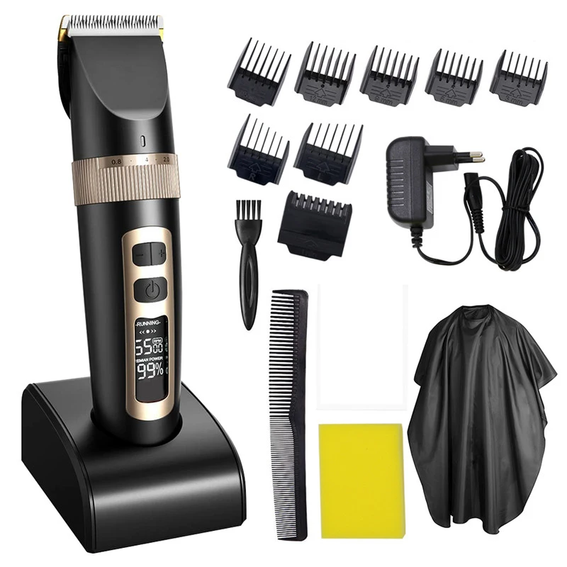

Professional Hair Trimmer Electric Hair Clipper For Men Children And Beards Hair Shaving Haircut Cutting Rechargeable Machine