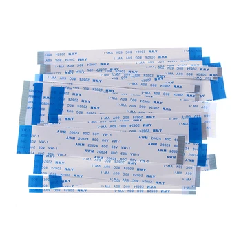 

10PCS FPC Ribbon Flexible Flat CABLE PITCH 0.5MM 100MM A-Type 4/6/8/10/12/16/20/20/24/26/28/30/34/36/40/45/50/54/60pin