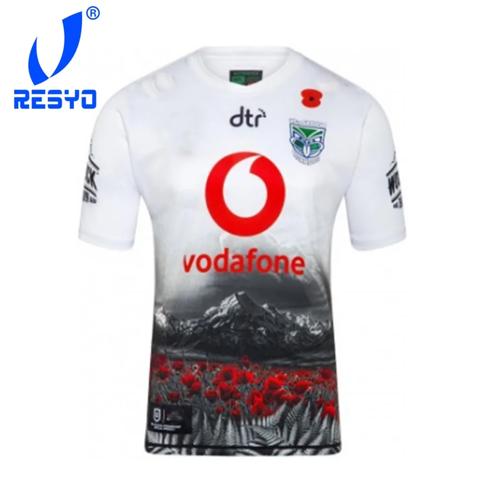 

RESYO for Warriors 2019 Men's Replica Commemorative Jersey Rugby Sport shirt Size:S-3XL Free Shipping