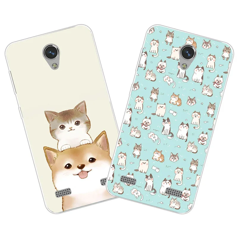 

zte blade A520 Case,Silicon Cute cat cartoon Painting Soft TPU Back Cover for zte blade BA520 A 520 Phone protect cases shell