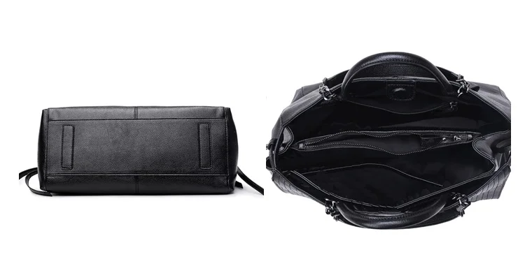 NIGEDU брендовые дизайнерские женские сумки, роскошные простые сумки из крокодиловой кожи, женские сумки на плечо с цепочкой, черные большие сумки