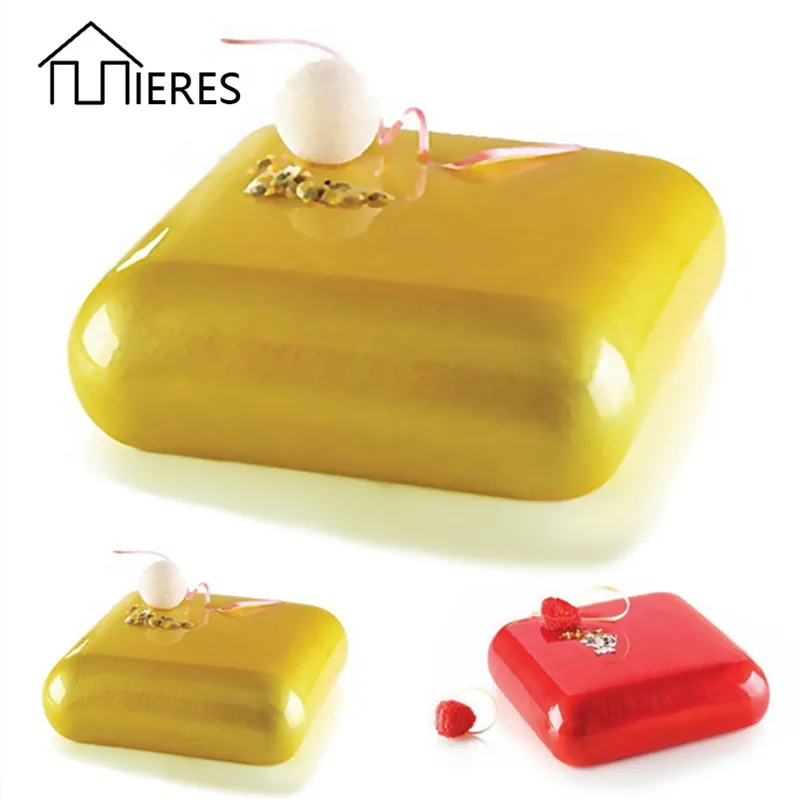 

Mieres Cake Tools Smooth Square DIY Candle Molds Baking Mould Cake Mold Baking Tool White Kitchen Tools