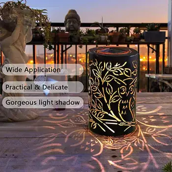 

Solar Light Flower Lantern Outdoor Lighting Garden Decoration Lamp Waterproof Diamond LED Landscape Lawn Hanging Lamp