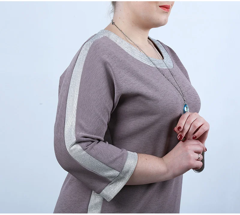 C041XQ-5XL-6XL-Plus-Size-Dress-Contrast-Panel-T-Shirt-Dress_10