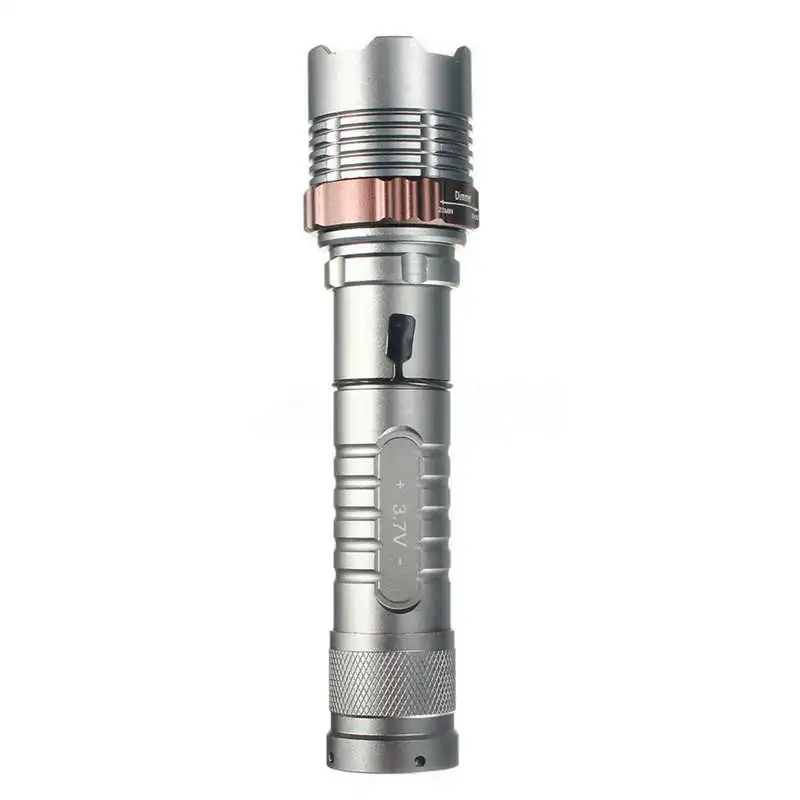 20000LM Tactical T6 LED 7 Modes Zoomable Flashlight Torch 18650 Charger powerful led flashlight rechargeable #4S6 (3)