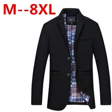Large size men’s casual suit jacket Men’s high quality cotton dress collar single-breasted coat for men free shipping