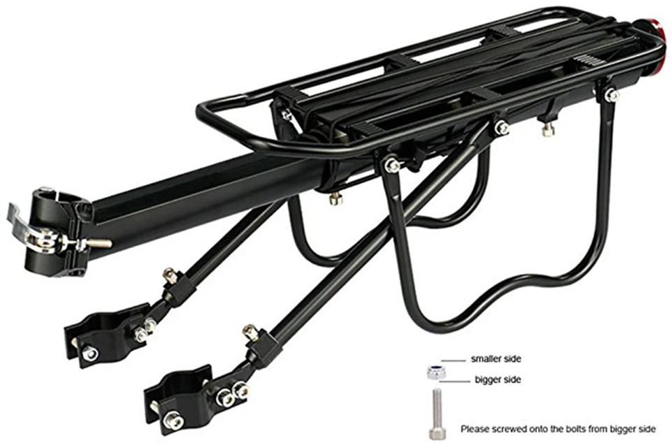 Велосипедная стойка регулируемая велосипедная Чемодан Перевозчик подножка; алюминиевый сплав крепление для велосипеда заднего сиденья багажник для велосипеда аксессуары
