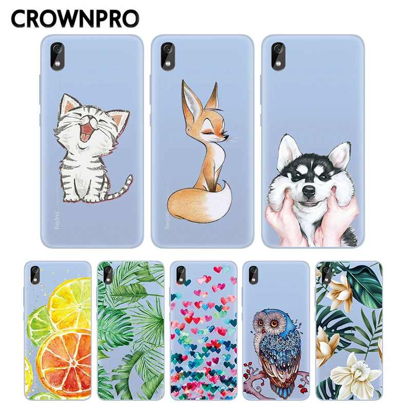 

CROWNPRO For Xiaomi Redmi 7 7A Case Silicon Coque For Redmi 7A Phone Back Case TPU Soft Cover For Xiomi Redmi 7A 7 A Capa Cartoon