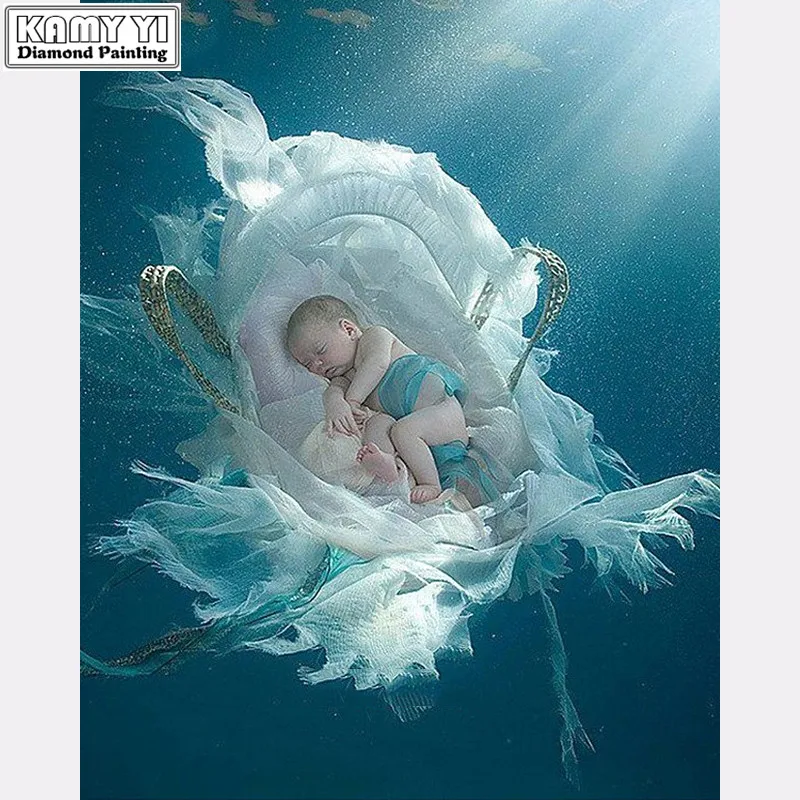 

Full Drill 5D DIY Diamond Painting baby 3D Embroidery set Cross Stitch Mosaic Decor gift VIP