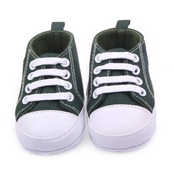 Классические парусиновые спортивные кроссовки для новорожденных мальчиков и девочек; обувь для первых шагов; обувь для малышей с мягкой нескользящей подошвой; обувь для малышей; S3 - Цвет: DG
