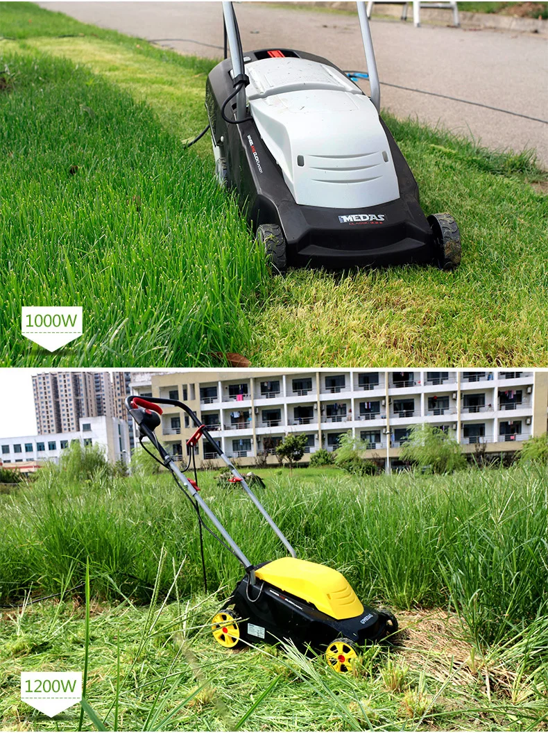 AC 1000 Вт/1200 Вт/1300 Вт электрическая ручная нажимная газонокосилка/искусственный триммер для травы