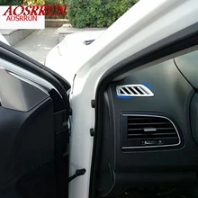 2PCS car-styling ABS Front Air Condition Vent Outlet Interior Trim car-covers For Renault Koleos 2 2016 2017 car accessories