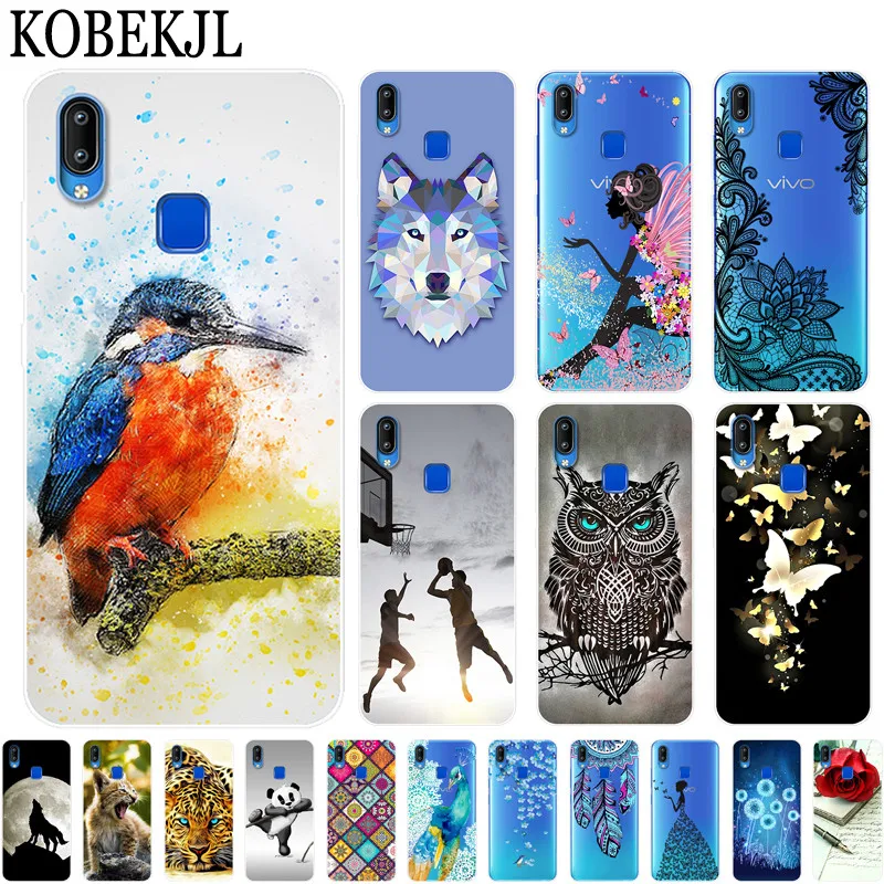 Чехол Vivo Y91 Y95 мягкий силиконовый чехол для телефона Y91i Y93 U1 Y 91 i 93 Lite 95 задняя