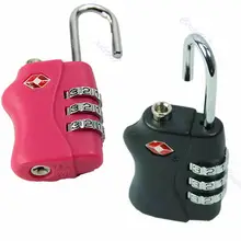 S103 TSA Reajustable de 3 Dígitos Combinación de Viaje Equipaje Maleta Lock Candado