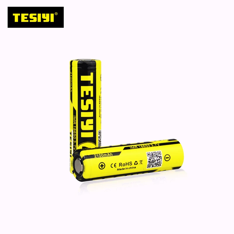 2 шт./компл. TESIYI ICR 18650 батарея 3,7 V 2100mah 40A желто-черный перезаряжаемый литий-ионный Vape электронные сигареты батареи питания