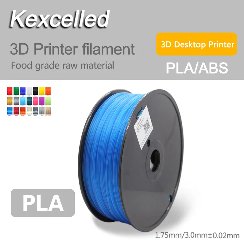 

MakerBot UP General 3d printer filament  PLA/ABS 1.75mm/3mm 1kg Kexcelled  plastic Rubber Consumables Material