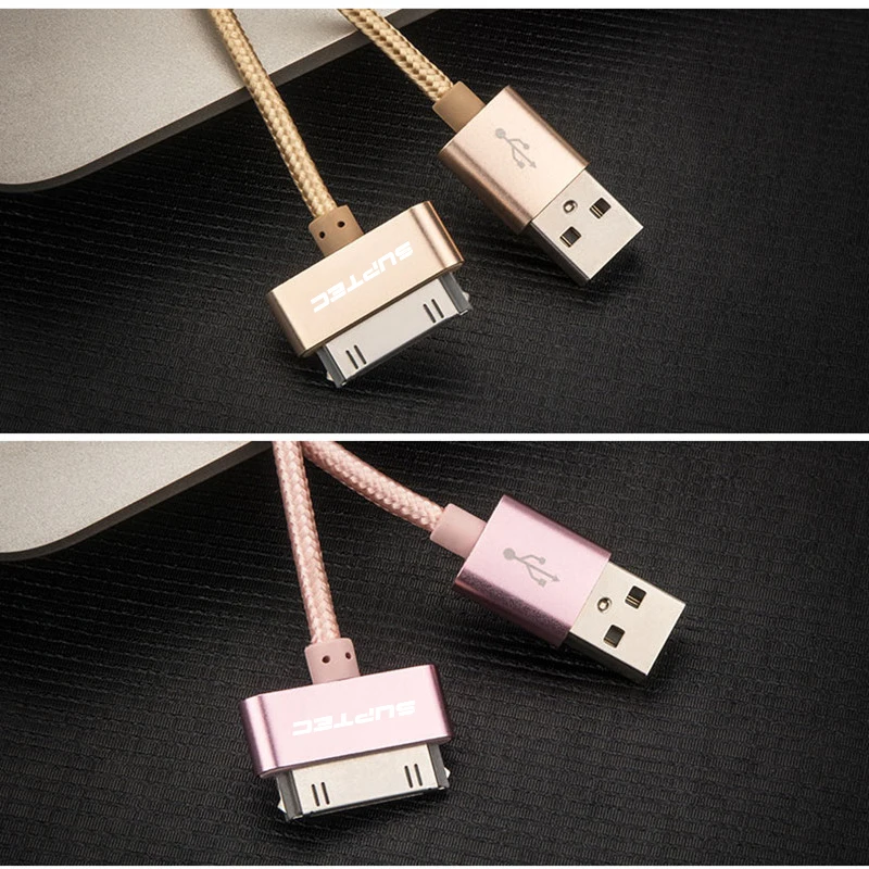 USB кабель SUPTEC для iPhone 4 3 iPad 1 2 iPod Nano touch 30 контактный быстрой зарядки оригинальный