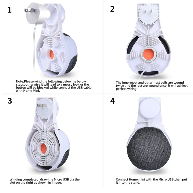 

Bedroom Buckled Stand /Speaker Holder Indoor Tool Wall Mounted KitchenFor Google Home Mini Speaker Accessories