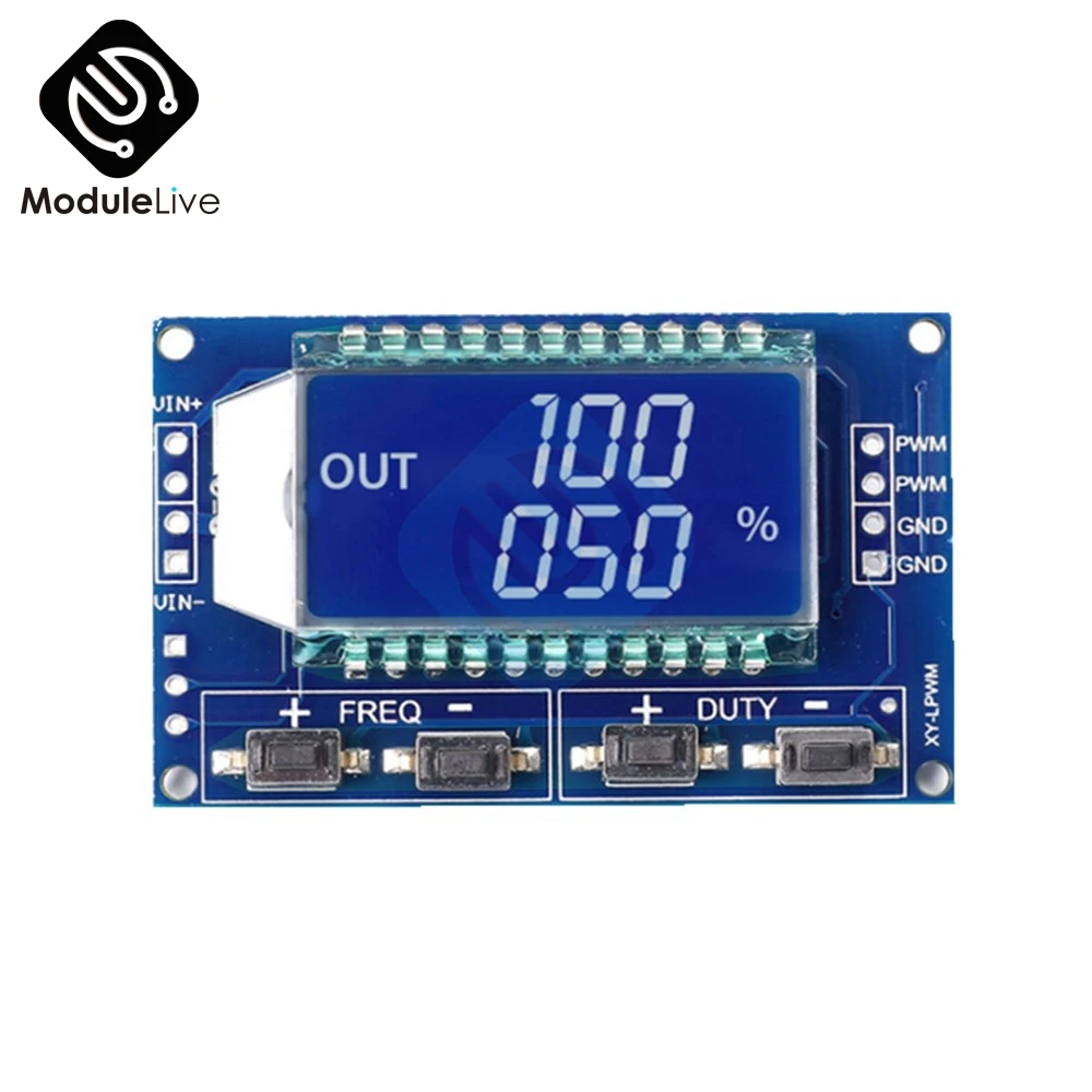 Signal Generator PWM Pulse Frequency Duty Cycle Adjustable Module LCD Display 1Hz-150Khz 3.3V-30V PWM Board Module Signal Generator PWM Pulse Frequency Duty Cycle Adjustable Module LCD Display 1Hz-150Khz 3.3V-30V PWM Board Module