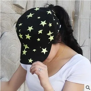 Free shipping new Korean men and women spring summer a large pentagram star hat flat cap visor outdoors#M1006 | Аксессуары для