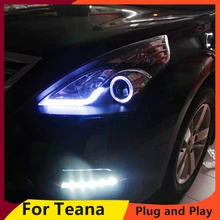 KOWELL автомобильный Стайлинг для Nissan Teana фары 2008-2012 Teana светодиодные фары drl H7 hid Q5 Биксеноновые линзы ближнего света
