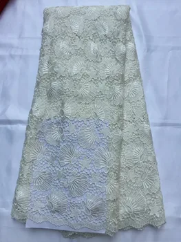 

2017 High Quality New Arrivals african lace with small flowers,new design cord lace for wedding dresses white colors