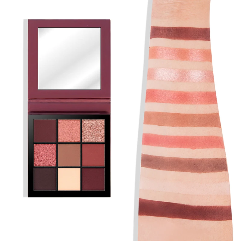 Cosmetic Matte Eyeshadow Cream Makeup Palette Shimmer Set 9 Colors |