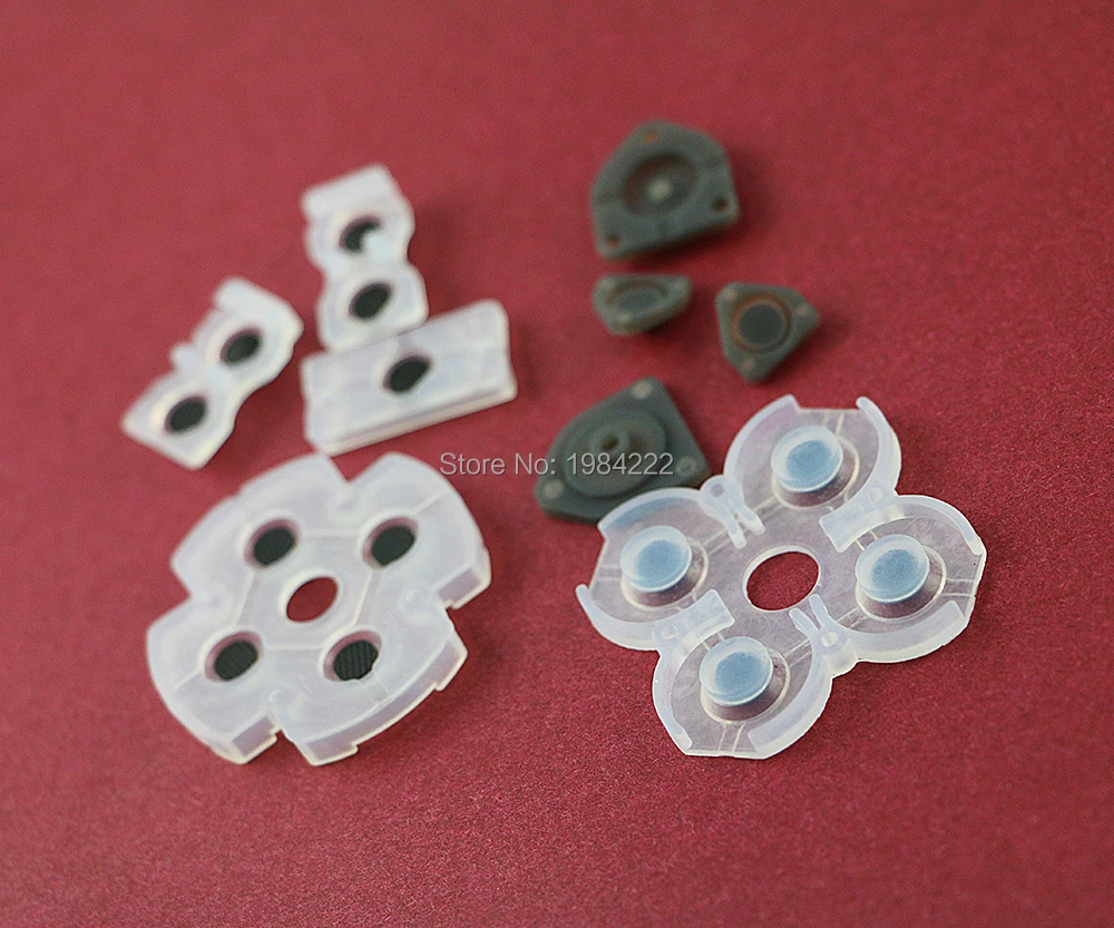 

3sets/lot for Playstation 4 PS4 Controller Conductive Silicone Rubber Pads for Dualshock 4 Buttons Repair Replacement Part