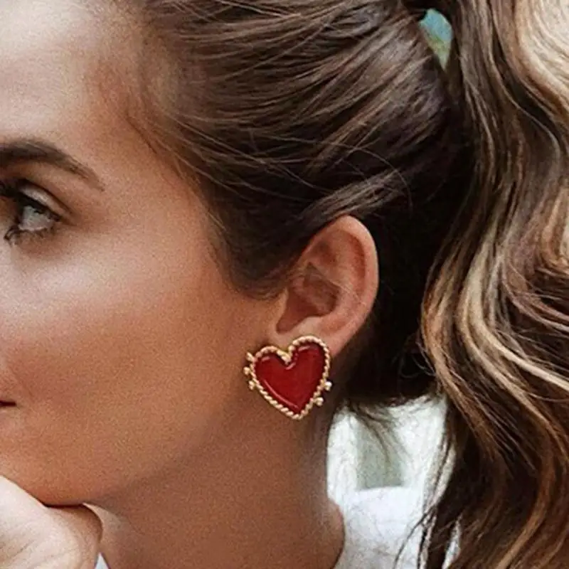 Женские серьги гвоздики Boho Circle подвески в виде губ и глаз капли ювелирные изделия