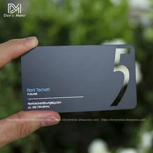 Персональный вырез и печать цвет качество катафорез Черный Нержавеющая сталь визитная карточка