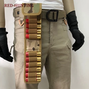 

Airsoft 16 Round Gun Reload Magazine Pouch Tactical Molle 12GA Ammo Holder Hunting Bullet Pouches Hunting Shooting Shell