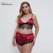 Whatiwear пижамный комплект для сна, Сексуальная атласная пижама с ресницами, женская летняя Пижама, модная Пижама с цветами для женщин