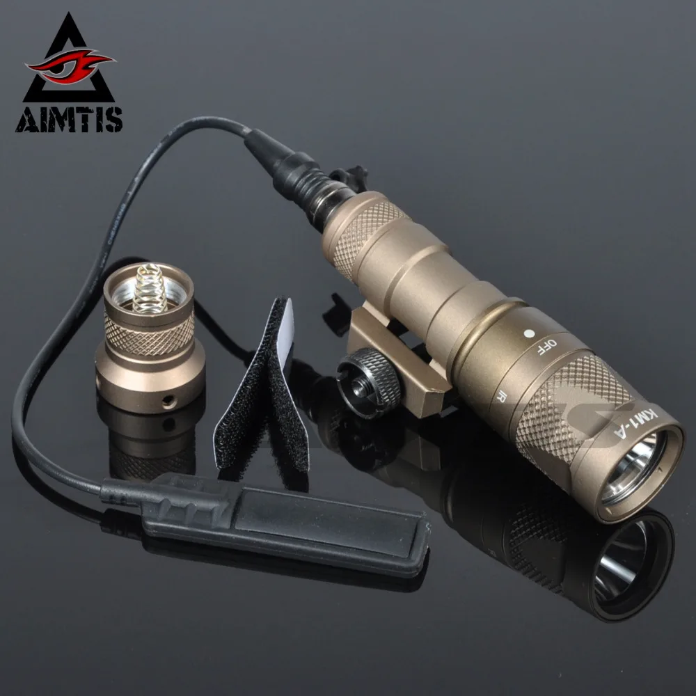 AIMTIS SF M300V Scout светильник светодиодный IR 20 мм рельсовый фонарь NV инфракрасный выходной винтовочный Тактический оружейный светильник для охоты Armas