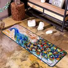 Peacock Painting Carpets For Bedroom Living Room Peahen Rug Soft Polyester Beautiful Peacock Kitchen Mat/Bath Mat kids carpet