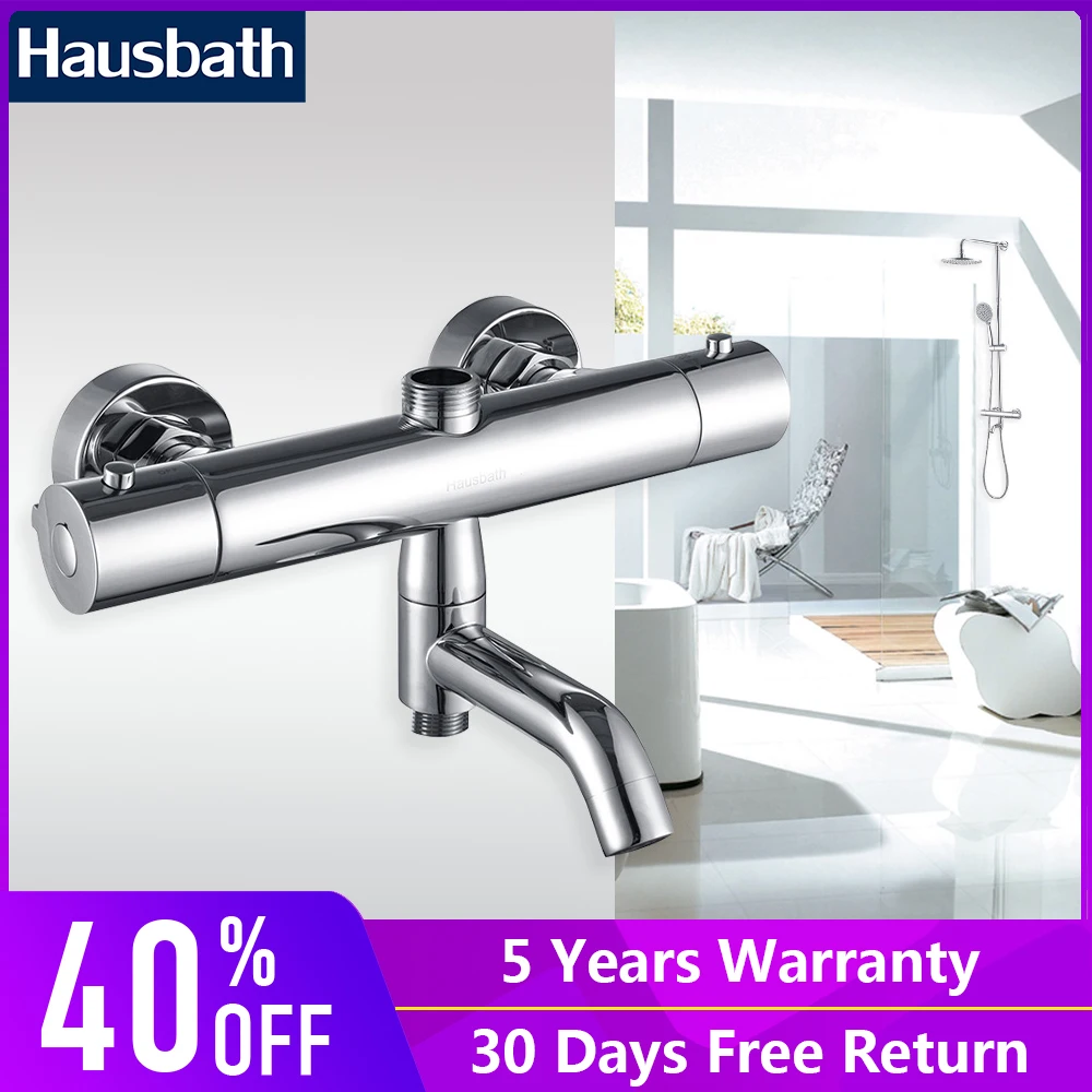 Bathroom Shower Faucet Thermostatic Mixing Valve Temperature Control