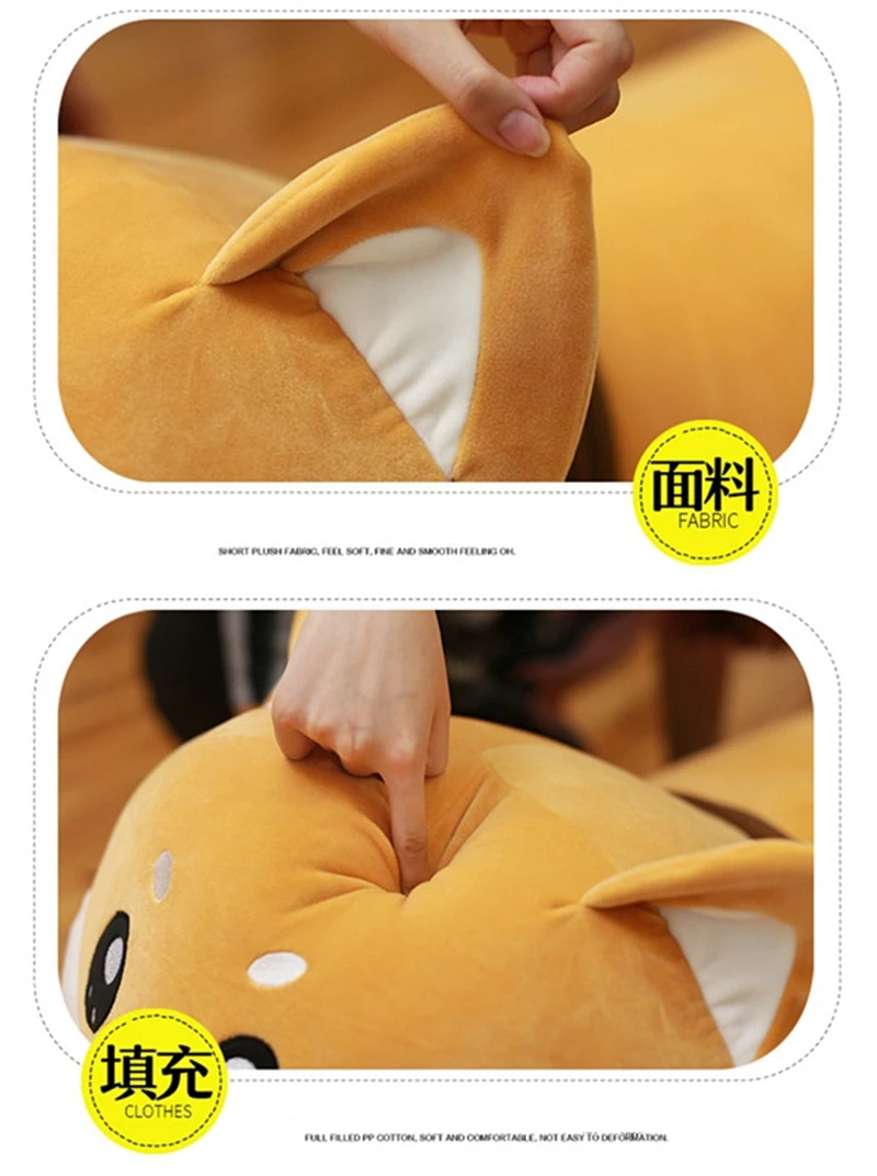 Kawaii Shiba Inu plush doll jumbo cute plush dog toy girl sleeping pillow for children friend gift 100cm 120cm 150cm DY50411 (15)
