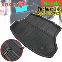 XUKEY грузовой лайнер лоток для Honda FIT MK2 MK3 JAZZ Civic Accord 9 10 HRV HR-V Vezel с учетом заднего багажника коврик протектор коврики