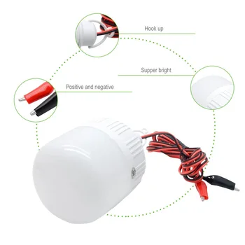 

12V 30W Solar Panel LED Light Bulb Indoor Outdoor Camping Solar Hunting Emergency Solar Lamp Camp Tent Light Energy Store