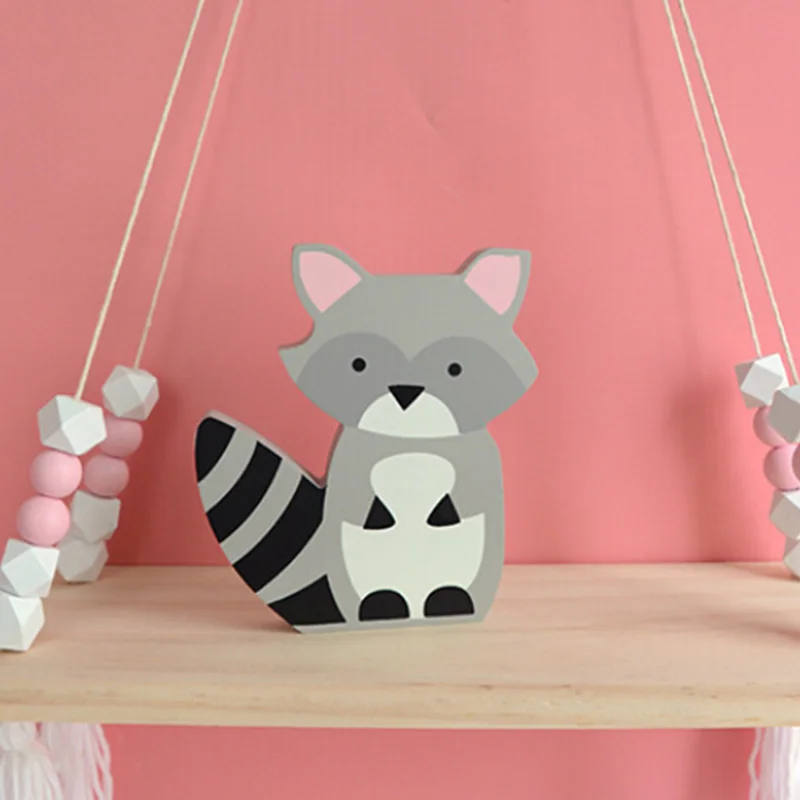 

Cute animal Wooden Squirrel Nordic Style Home Decoration Scandiniavian Figurine Baby Room Decor Girl Bedroom Nice Desk Ornaments
