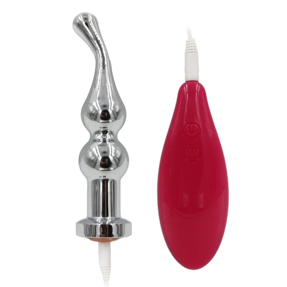 Stainless Steel Butt Plug Vibrator Men Woman Vagina