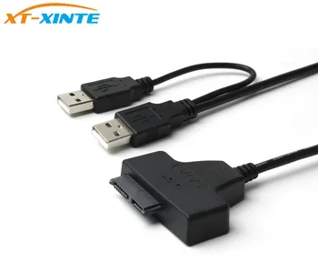 

7+6pin SATA to USB 2.0 Adapter Cable External Power Cable LED Indicator OTG for Laptop 2.5inch CD-ROM DVD-ROM HDD SSD Enclosure