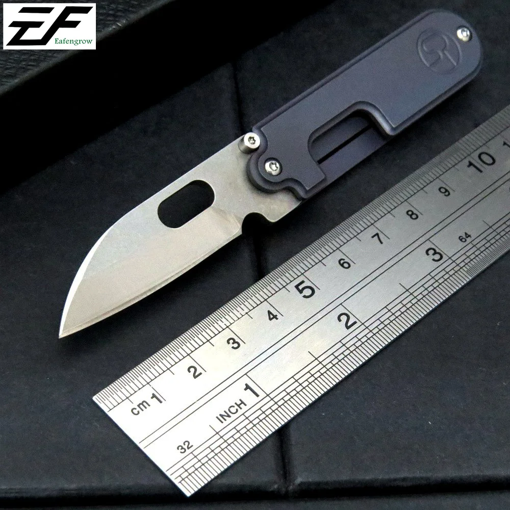 Hot Folding Blade Knives Bean Knife Titanium Handle S35VN Steel Tactical Survival Knife Outdoor