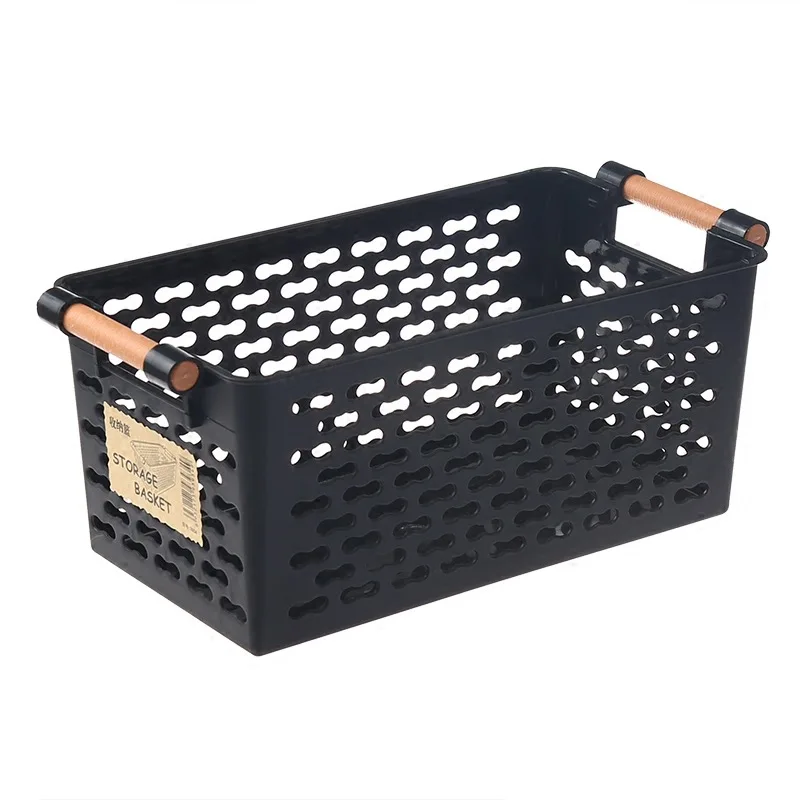 

Plastic Desktop Storage Basket Rectangular Bathroom Portable Storage Box Bath Basket Kitchen Debris Multi-purpose Baskets