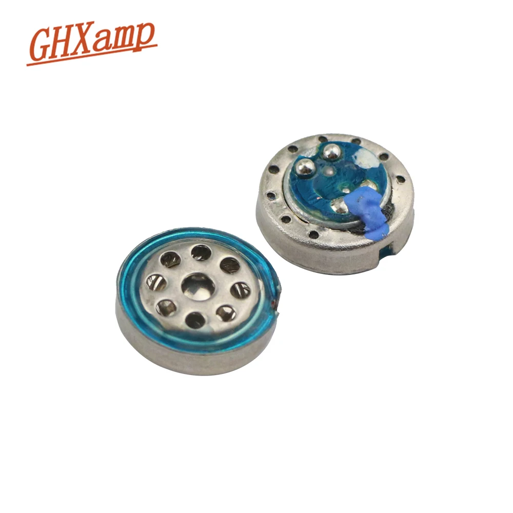 GHXAMP HiFi 10 мм наушники Динамик 18ohm 104DB титановая пленка наушники Динамик DIY Запчасти для IE6 IE7 IE8 IE80 2 шт