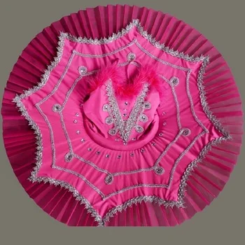 white swan lake ballet professional ballet tutu for competition costume tutu feather child dance costumes kids girls pink blue