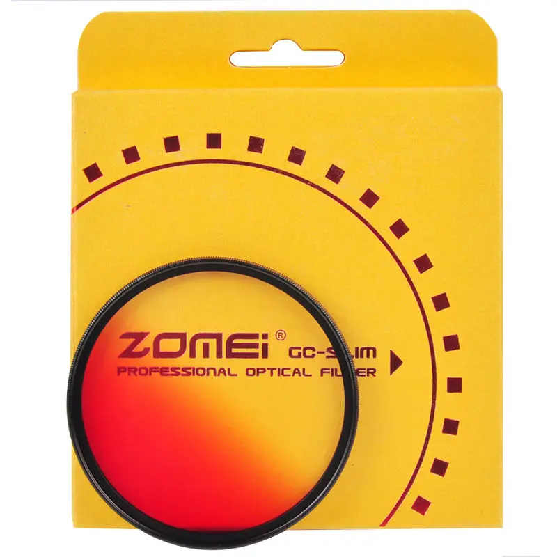 Zomei Тонкий широкополосный GC Фильтр градиентный фильтр нейтральной плотности набор линз Красный Синий Оранжевый Серый 40,5 49 52 58 67 72 77 82 мм