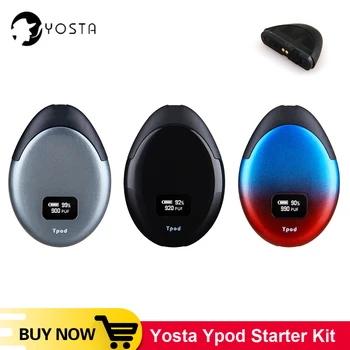 

Original Yosta Ypod Starter Kit Pod System E-cigarette Vape 500mAh Battery 2.0ml Refillable Cartridge 1.4ohm Coil 0.49 Screen