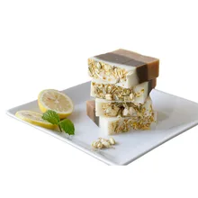 Лимонная мята Жасмин ручной работы Отбеливающее мыло для кожи глубокое очищение осветлять увлажняющий мыло для душа