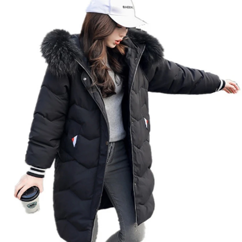 

2018 winter clothes, women's fashionable cotton padded clothes, long body thickening cotton clothes jacket.