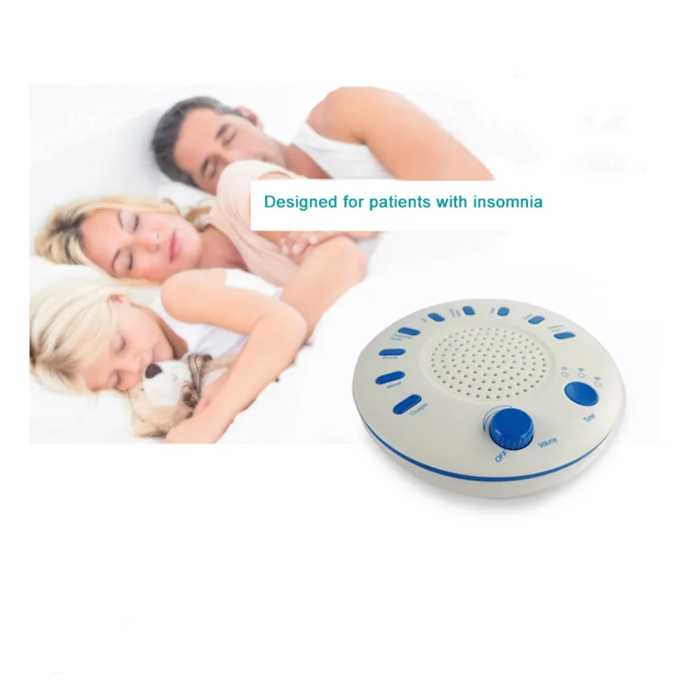 

White Noise Sound Machine Baby Sleep Soothers lectronic Sleep Aid Device Timing Sound Therapy Treatment for Home Office Travel